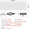 Product specifications and dimensions are shown with diagrams. Produktbild-Vorschau