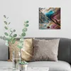 DEQORI Glasbild Echtglas 30x30 cm 'Goldene Wogen' Wandbild Produktbild-Vorschau 3