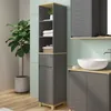 A bathroom vanity and storage unit. Voir les images du produit