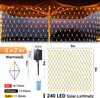 Bettizia LED Solar Lichternetz 3x2M Warmweiß Lichterkette Produktbild-Vorschau 2
