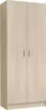 Dmora Armadio Multiuso 2 Ante Abadubidu 37x180h cm Marrone Anteprima dell’immagine prodotto 1