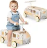 Véhicule en bois Bus pour enfants avec espace de rangement Voir les images du produit 1