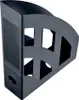 Porte-revues A4-C4 H320xL78xP248 mm plastique noir Voir les images du produit 1