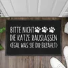 Trendation - Lustige Katzen Fußmatte Bitte Nicht Die Katze Produktbild-Vorschau 2
