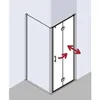 Kermi LI2SR090181PK Pendel-Falttür Liga 2SR 0900x Produktbild-Vorschau 4