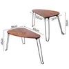 Satztisch 2er Set,Kleiner Oval Couchtisch Stapelbar Produktbild-Vorschau 4