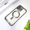 A clear shot of a phone case on a white background, with some out-of-focus elements in the background. Produktbild-Vorschau