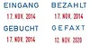 Colop MiniDater 5 x 25 mm rot/blau 14 x 6 x 3 cm Produktbild-Vorschau 3