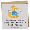 Mr. & Mrs. Panda Grußkarte Bauingenieur Held - Grau Pastell Produktbild-Vorschau 1