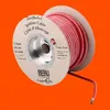 A spool of red ignition cable on an orange background. Produktbild-Vorschau