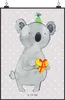 Mr. & Mrs. Panda Bild Koala Geschenk DIN A1 - Grau Pastell Produktbild-Vorschau 1