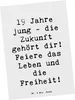Mr. & Mrs. Panda Postkarte Spruch 19. Geburtstag - Weiß - Produktbild-Vorschau 1