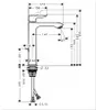 Hansgrohe Metris Waschtischmischer 200 Highriser Chrom Produktbild-Vorschau 7