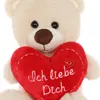 CEJAMA Teddybär Plüschbär mit Herz - Liebevolles Produktbild-Vorschau 3