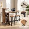 Set da tavolo bistrot BEALIFE, composto da 3 pezzi con Anteprima dell’immagine prodotto 5