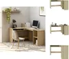 vidaXL Rohový psací stůl ve tvaru L dub Sonoma 120x140x75 Náhled obrázku produktu 1