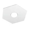 Plafoniera Moderna Hexagon Metallo Bianco 1 Luce Led 12W Anteprima dell’immagine prodotto 1