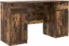 vidaXL Schreibtisch Räuchereiche 140 x 49 x 76 cm Produktbild-Vorschau 1