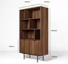 AX LIVING étagere en bois Nordiva 90 cm Warmia Walnut Voir les images du produit 6