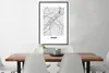 MuchoWow® Gerahmtes Poster Stadtplan - Deutschland - Karte Produktbild-Vorschau 3