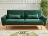 Schlafsofa Klappsofa 3-Sitzer - Samt - Tannengrün - LAUNEI Produktbild-Vorschau 6