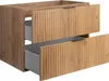 A bathroom vanity cabinet with two drawers, one partially open. Náhled obrázku produktu