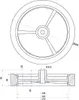 K200 Ruote universali per tosaerba d=200 mm Anteprima dell’immagine prodotto 2