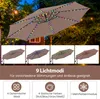 COSTWAY Slunečník 300 cm s LED, 9 režimů, pytle s pískem a Náhled obrázku produktu 4