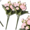Camerazar Bouquet decorativo artificiale Peonia, rosa, 1pc Anteprima dell’immagine prodotto 1