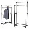 Verk 01388 Porte-vêtements double réglable avec 4 roulettes Voir les images du produit 7