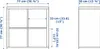 IKEA KALLAX Regal, weiß, 77x77 cm Produktbild-Vorschau 3