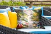 MuchoWow® Outdoor Kissen - Malerei - Blumen - Natur - Produktbild-Vorschau 4