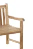 Gartenbank Teak-Holz 120 cm 2 Sitzer JAVA Produktbild-Vorschau 3
