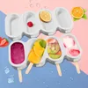 Eisformen Silikon für Eis am Stiel, 4 Hohlräume BPA-frei, Produktbild-Vorschau 2
