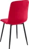 CasaDolce Esszimmerstuhl MELKO, 4er-Set, rot, 43x54x91 cm, Produktbild-Vorschau 3