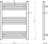 Granitan - Badheizkörper - Handtuchheizkörper 60x80 cm - Produktbild-Vorschau 11