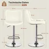 Yaheetech Barhocker Tresenhocker 2er Set, Drehhocker Produktbild-Vorschau 6