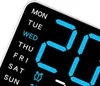 OKWISH Wanduhren, Digitaluhr ohne Rahmen, LED Uhr weiß Produktbild-Vorschau 4