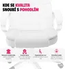 Manažerská židle Jonas - bílá Náhled obrázku produktu 9