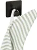 WENKO Wandhaken Mod. Ureo Schwarz, 4er Set, Handtuch-Haken, Produktbild-Vorschau 5