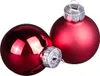 Mini Weihnachtskugeln Rot Glas Matt Glanz Ø3cm, 22 St, Produktbild-Vorschau 1