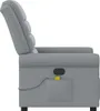 Side view of a gray fabric massage chair. Náhľad obrázku produktu