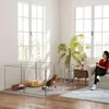 PawHut Puppyren, 80 cm hoog, 8-delige hondenren met riem en Productafbeelding-voorbeeld 2