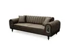 Couchgarnitur QUEEN :  3+2+1+1 / Farbe : Braun Produktbild-Vorschau 5