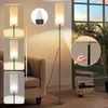 ZMH stojací lampa látková stojací lampa do obývacího pokoje Náhled obrázku produktu 1