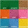 Farbauswahl der Zackenlitze aus Viskose, 5-9 mm breite Zick-Zack-Borte in verschiedenen Farben wie Grün, Orange, Pink und Hellblau für Nähprojekte. Produktbild-Vorschau