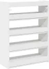 vidaXL Portascarpe bianco 60x25x81 cm Materiale a base di Anteprima dell’immagine prodotto 6