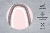 MuchoWow® Mauspad Mousepad Regenbogen - Minimalismus - Rosa Produktbild-Vorschau 2