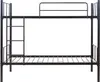 A black metal bunk bed frame with a ladder on a white background. Anteprima dell’immagine prodotto