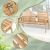 Panca da giardino con tavolo COSTWAY, panca in legno per Anteprima dell’immagine prodotto 6
